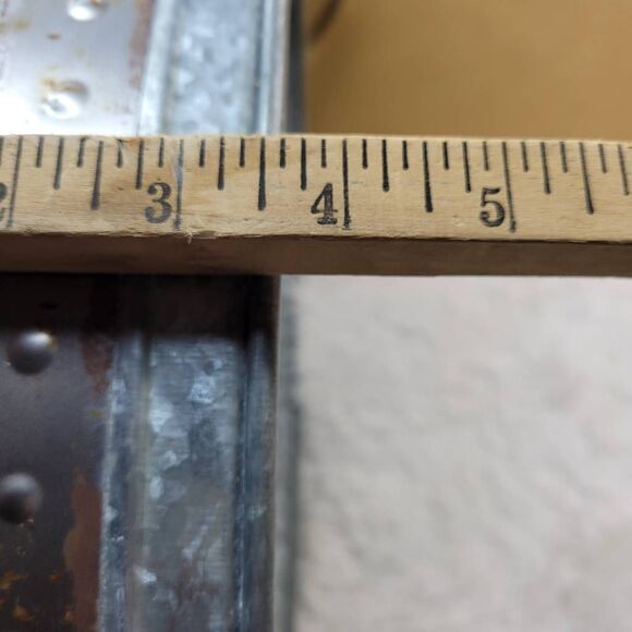 Galvanized Oval Tin Rustic Serving Tray - Picture 6 of 6